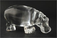 Baccarat Crystal Figure of Hippo,