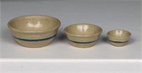 3pc. Jane Graber Artisan Stoneware Mixing Bowls