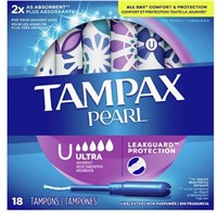 TAMPAX Pearl Ultra 18ct Tampons