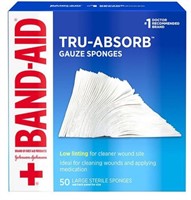 BANDAID Tru-Absorb Gauze Sterile Sponges 48ct