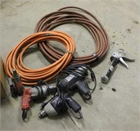 (2) Drills, Impact Wrench & (2) Air Hoses