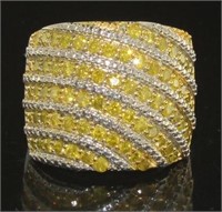 Stunning 1.25 ct Fancy Yellow Diamond Ring