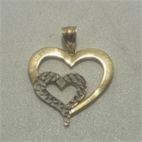 14K Michael Anthony Heart Necklace Pendant