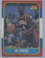 1986 Fleer Joe Dumars Rookie card