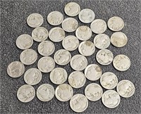 Roll 35 Coins Buffalo Nickels