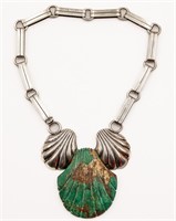 William SpratlingTurquoise Shell Necklace