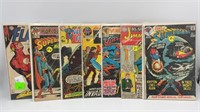 (5) 15 cent DC comic books, (2) 25 cent DC Giant