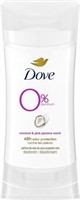 3-Pk Dove 0% Aluminum Deodorant Stick for Women in