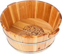 Yardwe Wooden Foot Bath Bucket - Soak, Massage