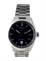 Tag Heuer Carrera Blue Dial Auto Ss Watch 39mm