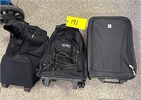 Luggage: small suite case & duffle bags