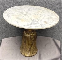 Marble Top Pedestal Base Table