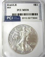 2016 Silver Eagle PCI MS70