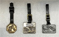 Three Vintage Watch Fobs