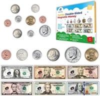 48 PCS Large Double-Sided Magnetic Money - Play Mo