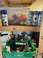 Paint Spray Bombs and Shop Supplies as Found