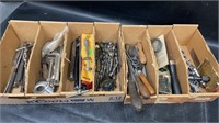 Drill Bits, Tap and Die, Wood Handled Hand Tools