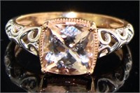 14kt Rose Gold 2.00 ct Natural Morganite Ring