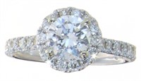 14kt Gold 1.48 ct Round Brilliant Lab Diamond Ring