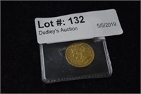 1844 $5 Gold Piece