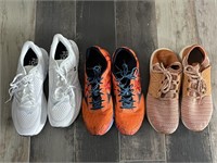 Three Pairs of New Balance Shoes and Mizuno Shoes