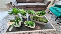 7PC FAUX GREENERY