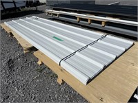 (65) Sheets White Steel Siding Roofing 10FT X 3FT