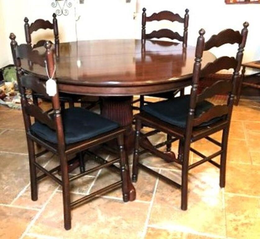 Round Breakfast Table & Four Chairs