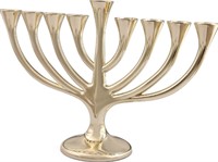 Classic Hanukkah Menorah With Modern Tree Motif