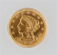 1878 Quarter Eagle ICG MS64 $2.50 Liberty Head