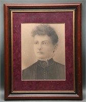 Antique Charcoal Portrait of a Woman