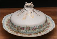 Antique KT&K Knowles Ironstone Butter Dish