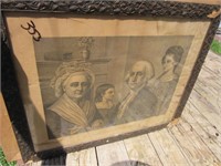 George Washington Picture and mirror