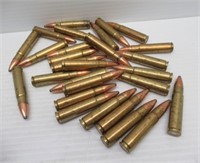 (28) Rounds of Hornady 35 rem. 20gr SP ammo.