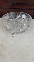 Footed Lead Crystal Bowl