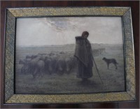 Vintage Framed Getty Shepherds