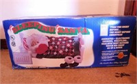 Animated Christmas sleeping Santa Claus in box,