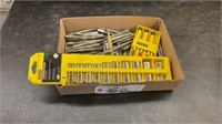Stanley extra long deep socket set, punches