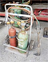 Small Oxygen/Acetylene Torch Set w/Cart