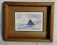 George Wise pencil signed print 1981