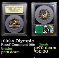 Proof 1992-s Olympic Modern Commem Half Dollar 50c