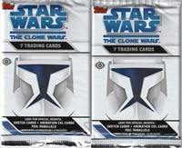 2008 Topps Star Wars The Clone Wars 4 Pack lot
