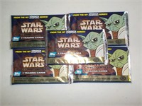 2004 Topps Star Wars The Clone Wars 5 Pack lot