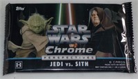 Star Wars Chrome Jedi Vs Sith trading cards Pack