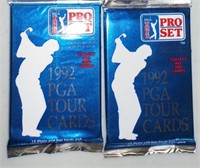 1992 PGA Tour Golf Cards 2 Pack Lot