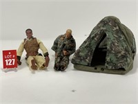 Military Figurines' and Tent