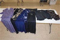 Clothing Lot: 4 Dresses, Lace Vest, Velvet Vest
