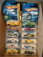 Flat of Hot Wheels