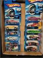 Flat of Hot Wheels