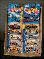 Flat of Hot Wheels